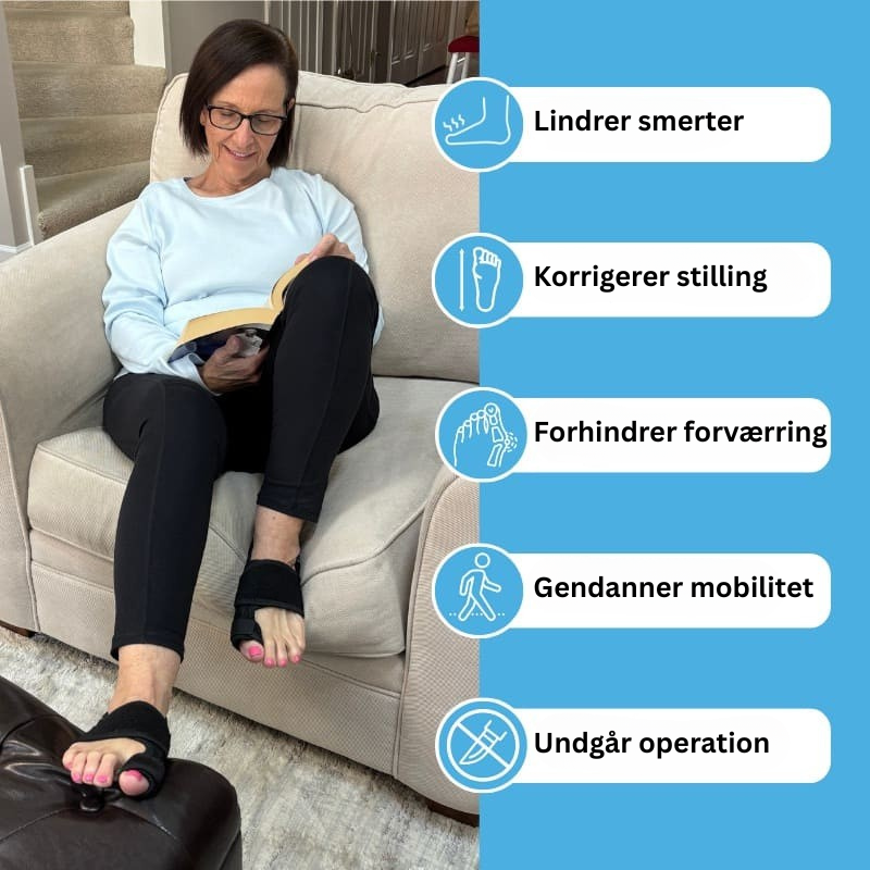 Valgux™ Skinne | Tåkorrektor mod skæv storetå (Hallux Valgus)